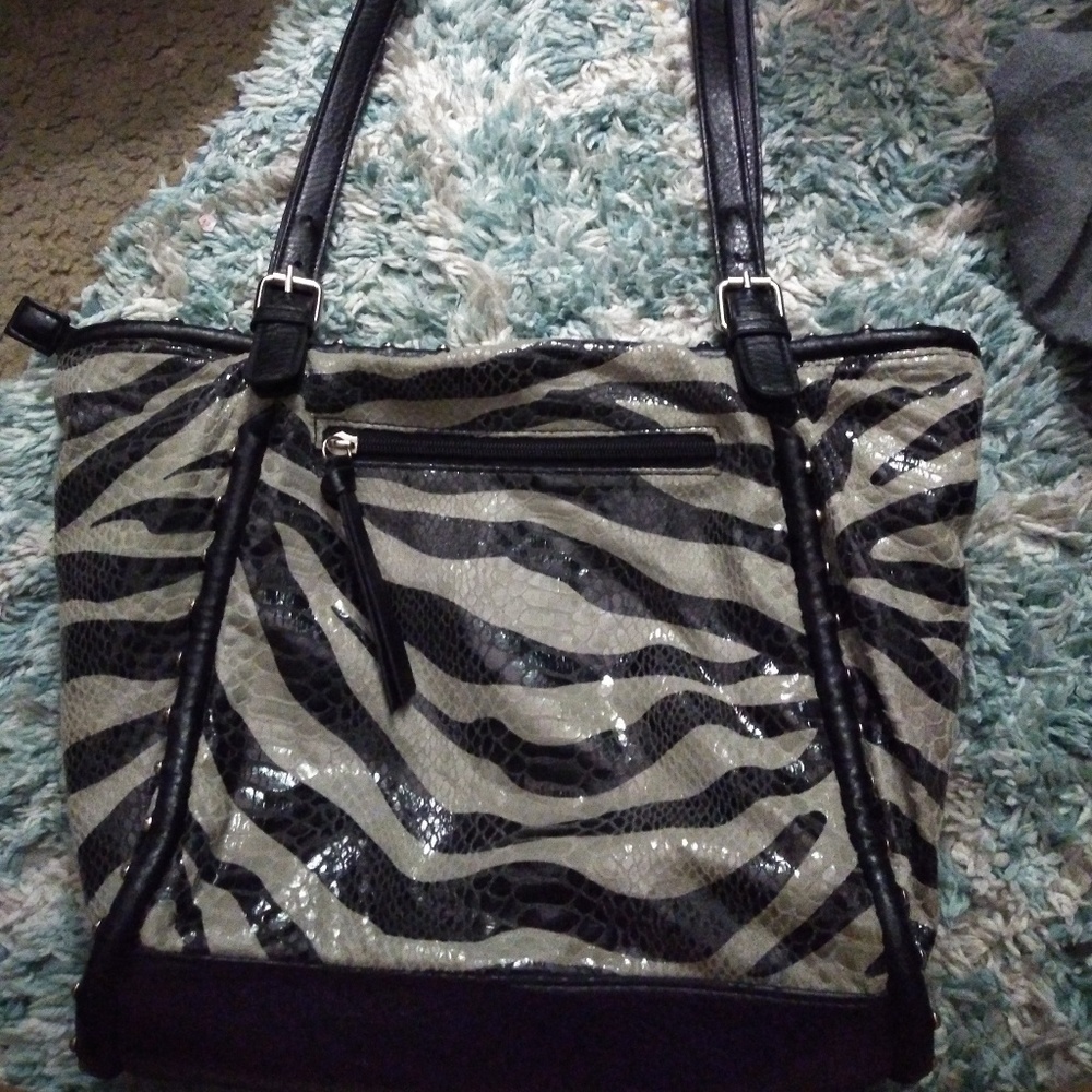 Charming Charlie Zepra/ Snake Print Purse